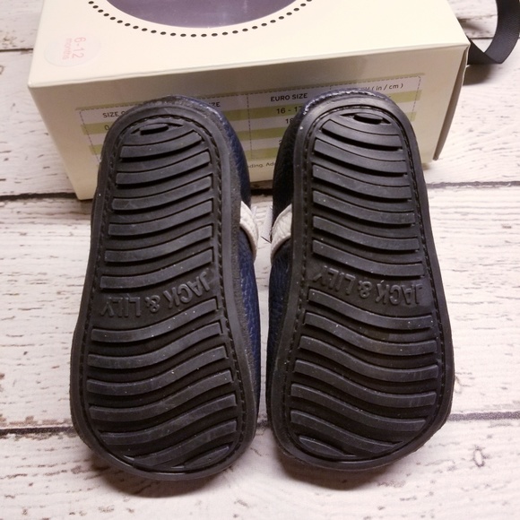 Jack & Lily My Mocs Navy White Red 6-12 Months - Picture 4 of 4